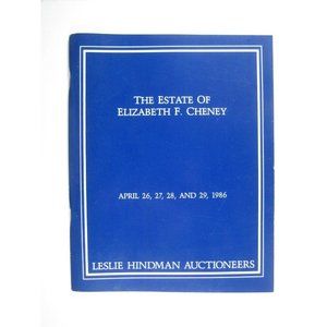 Leslie Hindman Auctioneers Auction Catalog 1986 Estate Elizabeth Cheney Silver
